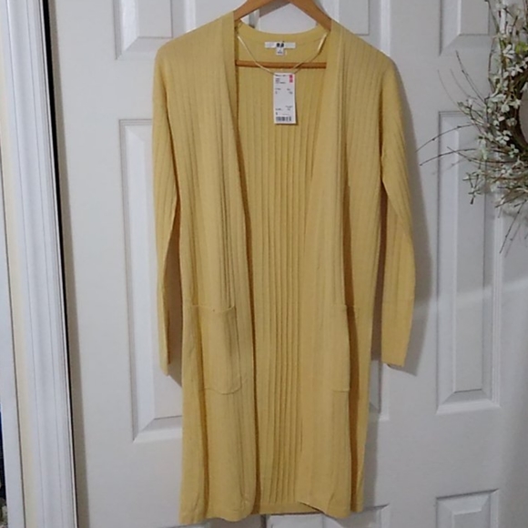 uniqlo ribbed cardigan